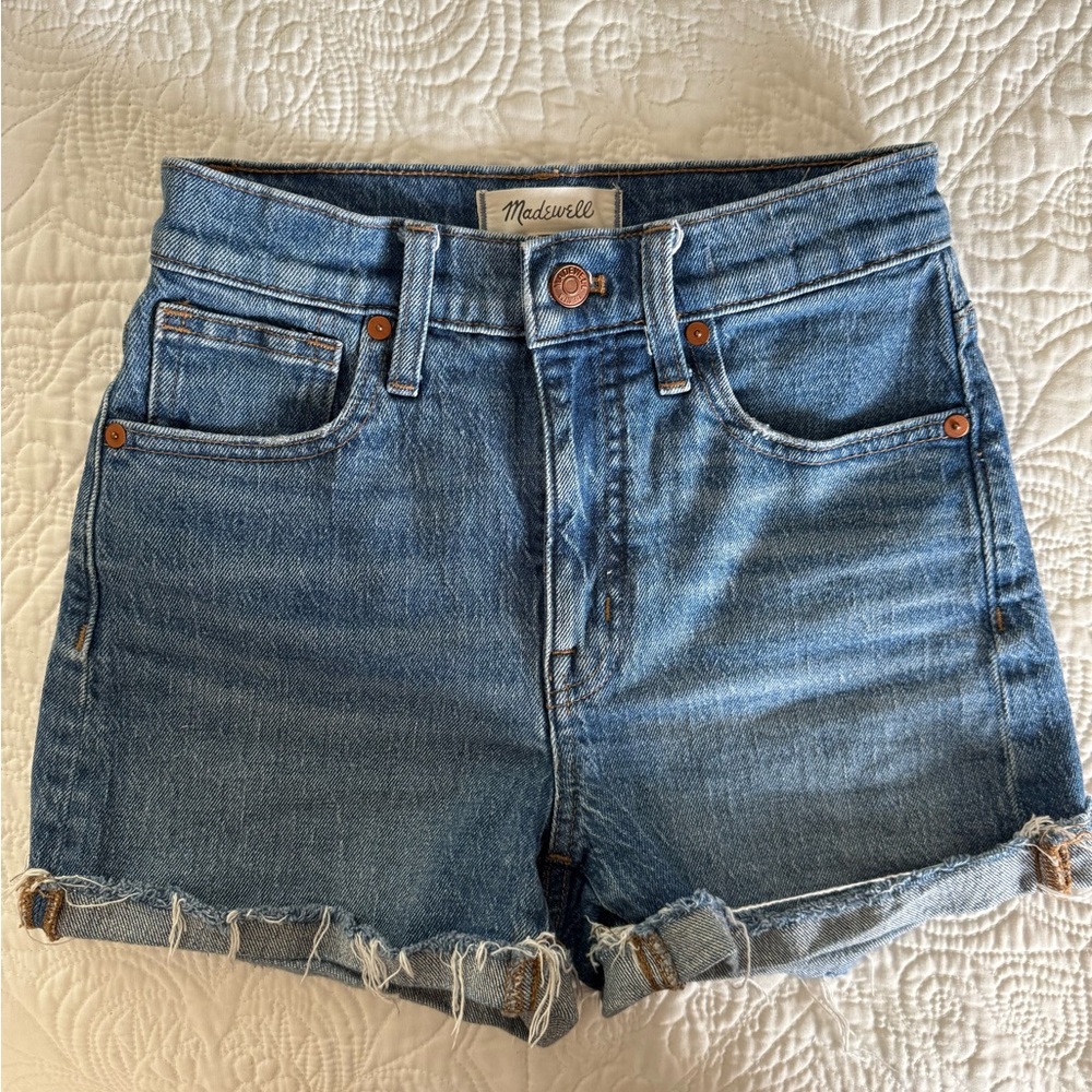 Madewell High Waisted Jean Shorts-EUC